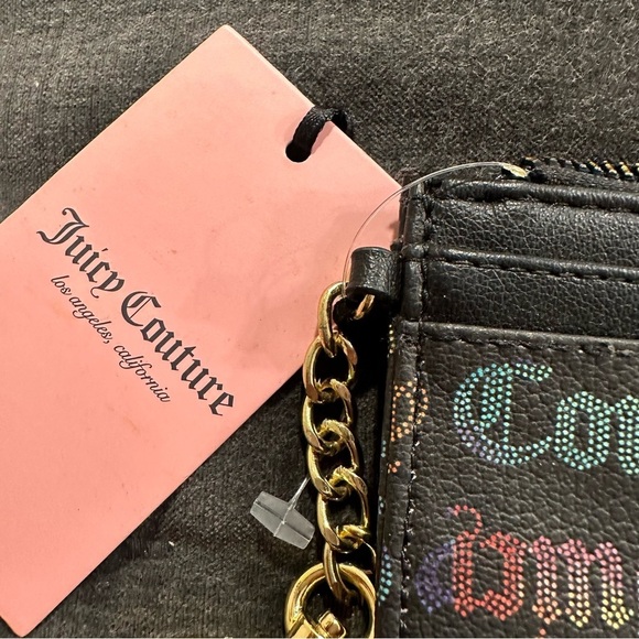 NWT Juicy Couture Women’s Black Multi Off the Chain CC Coin and Card Case - Picture 5 of 7